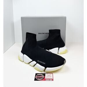 Size 46EU/13US - Balenciaga Speed Trainers Black/Glow In Dark🖤 NEW/RETAIL $1K